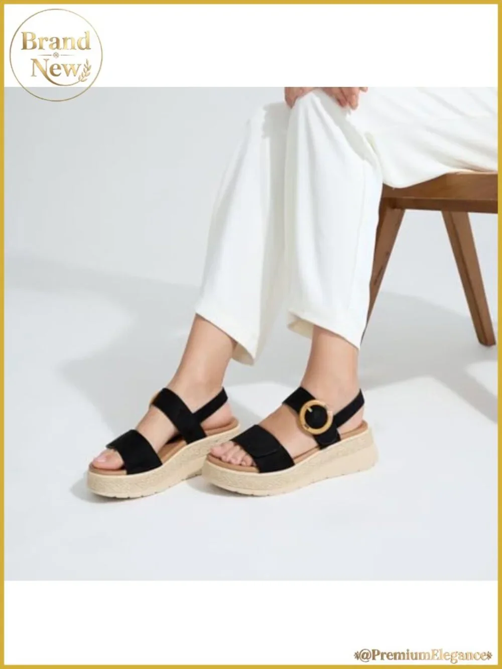 UBFEN Women's Platform Wedge Sandals Orthopedic Arch Support Espadrille